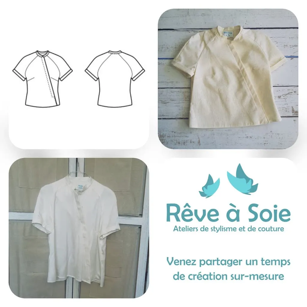 Christine Charles – Kit Couture Top Raglan Ismérie Couleur Blanc 1.webp