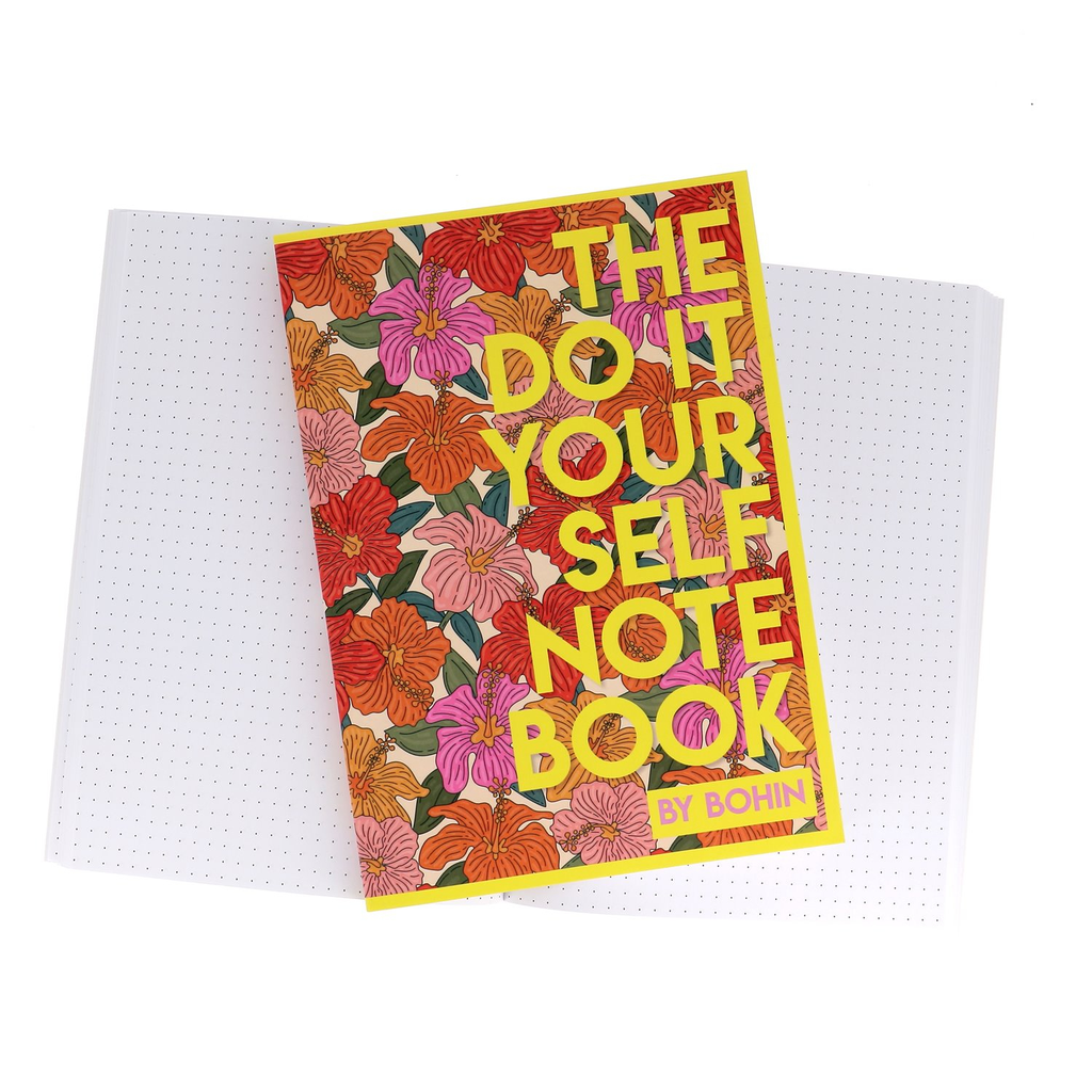 [00110] Bohin - Carnet Créatif A5 “The Do It Yourself Notebook” Couleur Blossom Orange