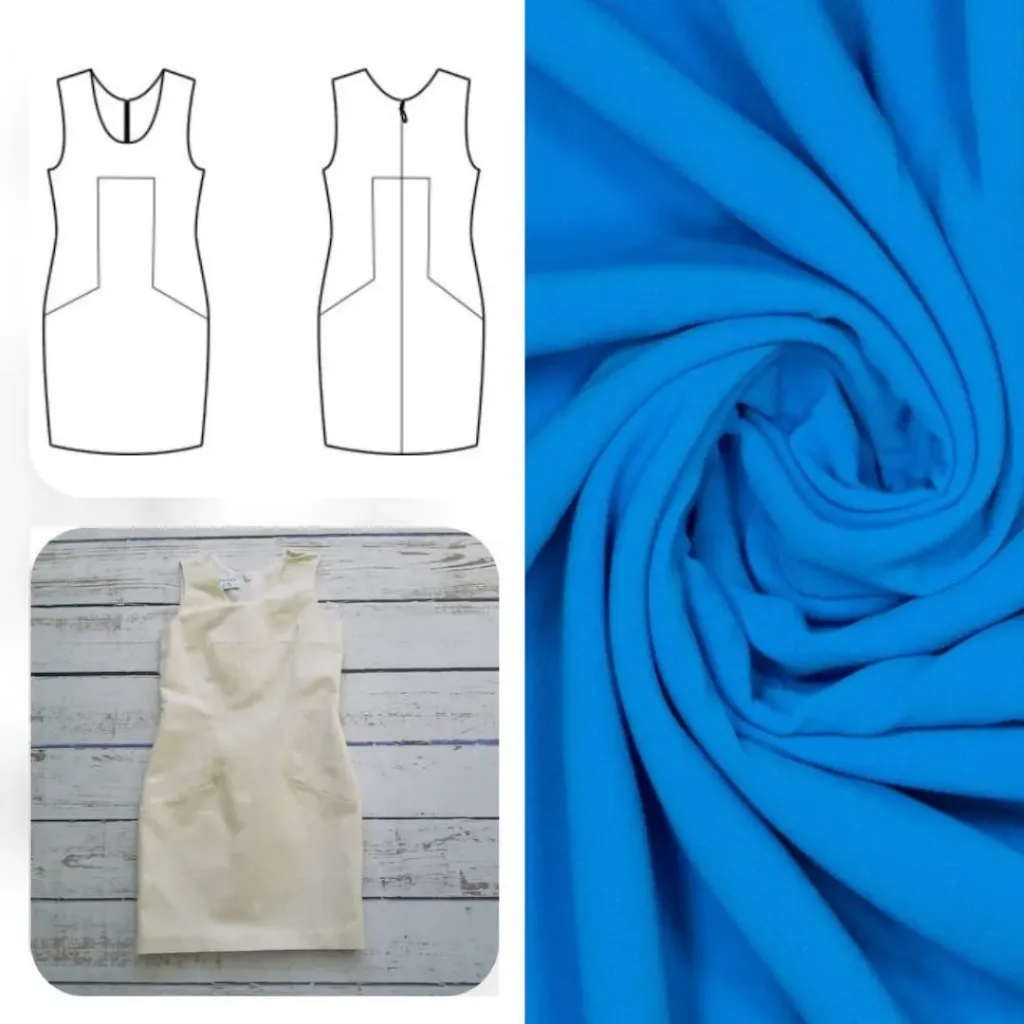 Christine Charles – Kit Couture Robe Catalina Couleur Bleu Vive