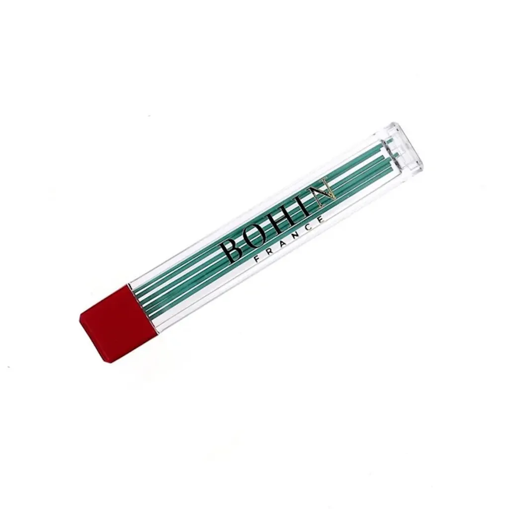 Bohin - Recharge de Mines Fines pour Crayon Craie Vert (0,9 mm)