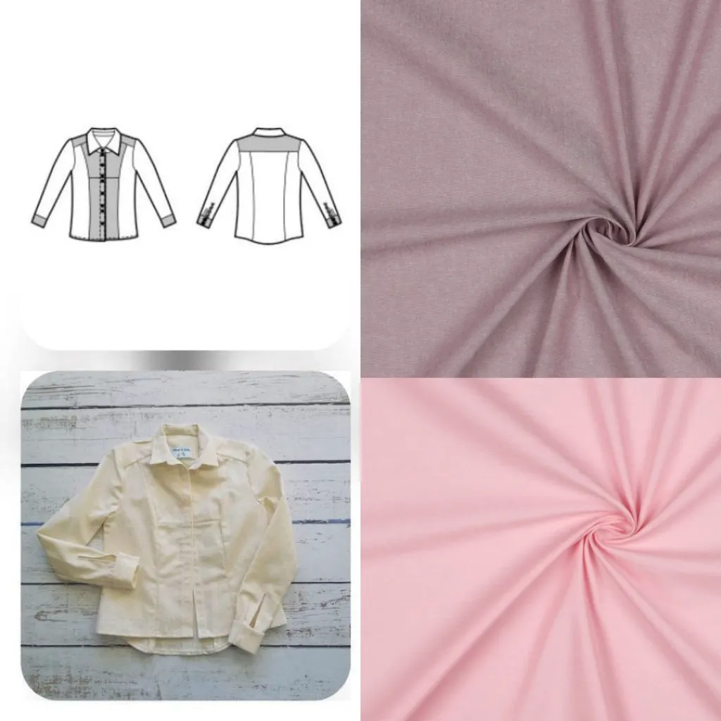 Christine Charles – Kit Couture Chemise Adelise Couleur  Rose