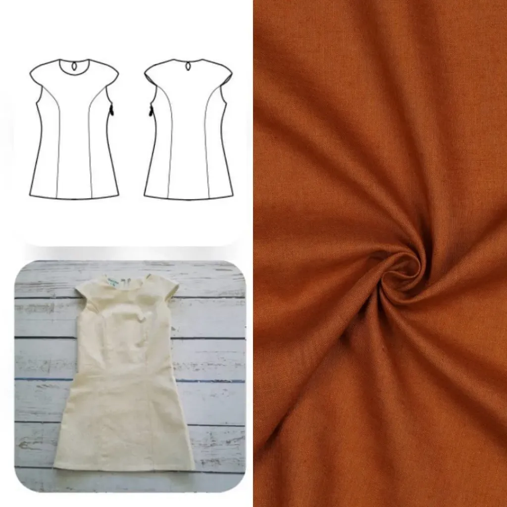 Christine Charles – Kit Couture Robe Yselda Couleur Écureuil