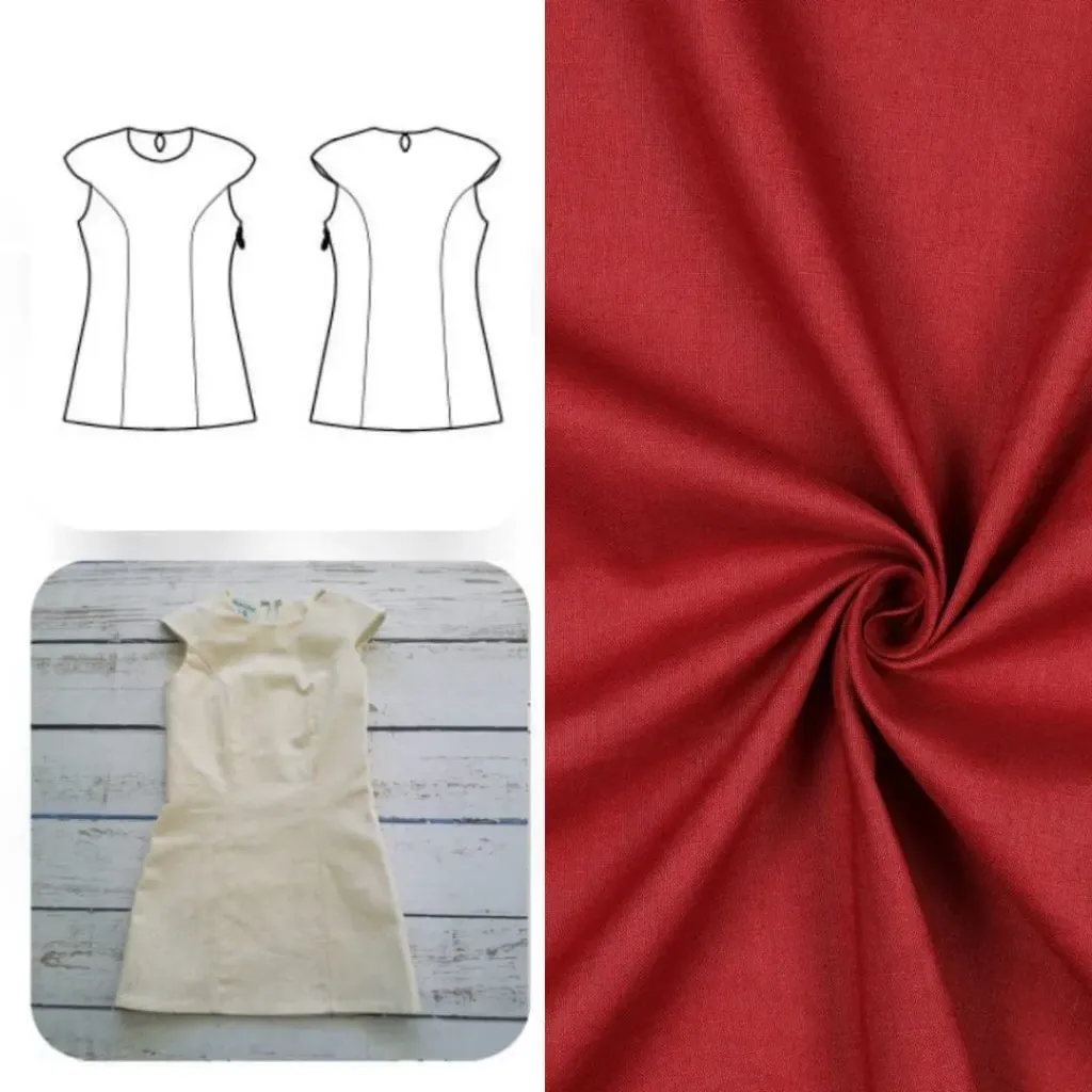 Christine Charles – Kit Couture Robe Yselda Couleur Bordeaux