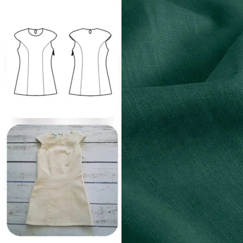 Christine Charles – Kit Couture Robe Yselda Couleur Vert Emeraude