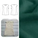 Christine Charles – Kit Couture Robe Yselda Couleur Vert Emeraude