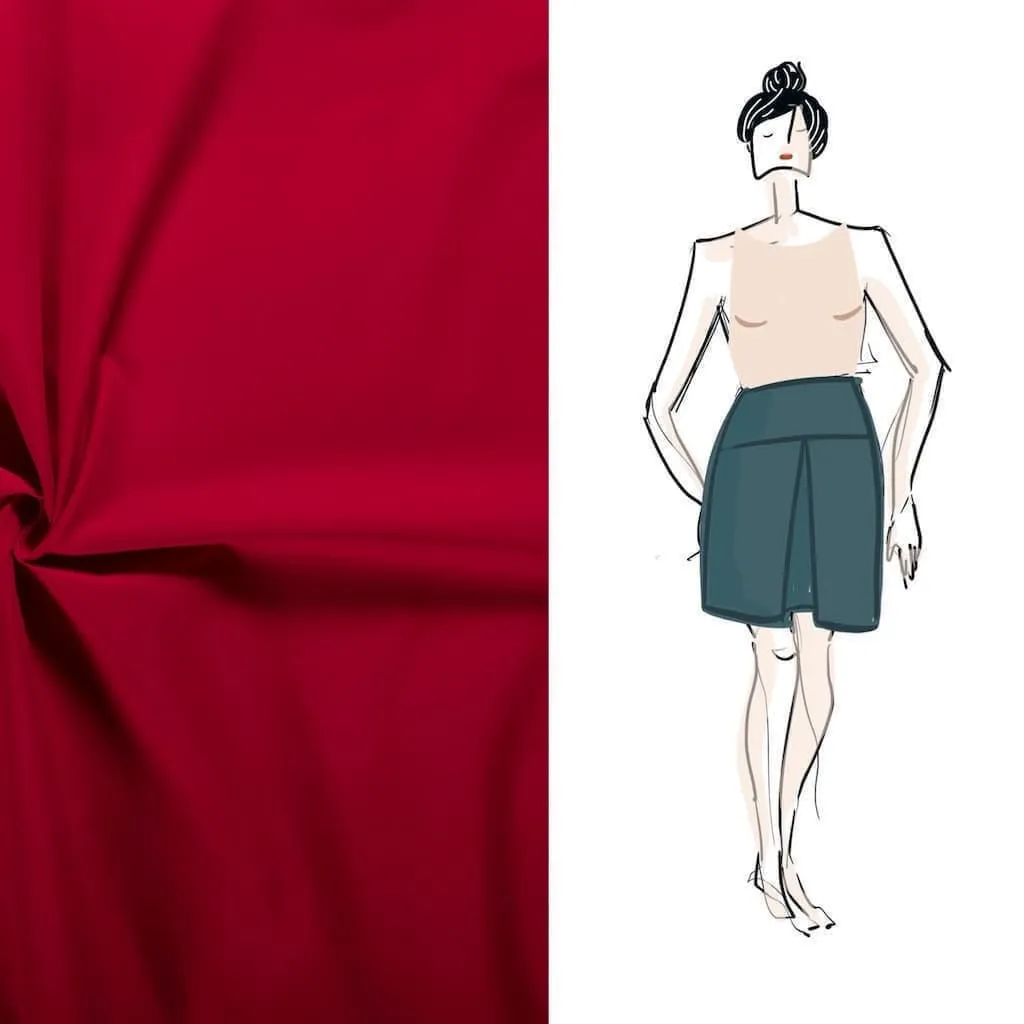 Christine Charles – Kit Couture Jupe Ambrosia Couleur Rouge Vif