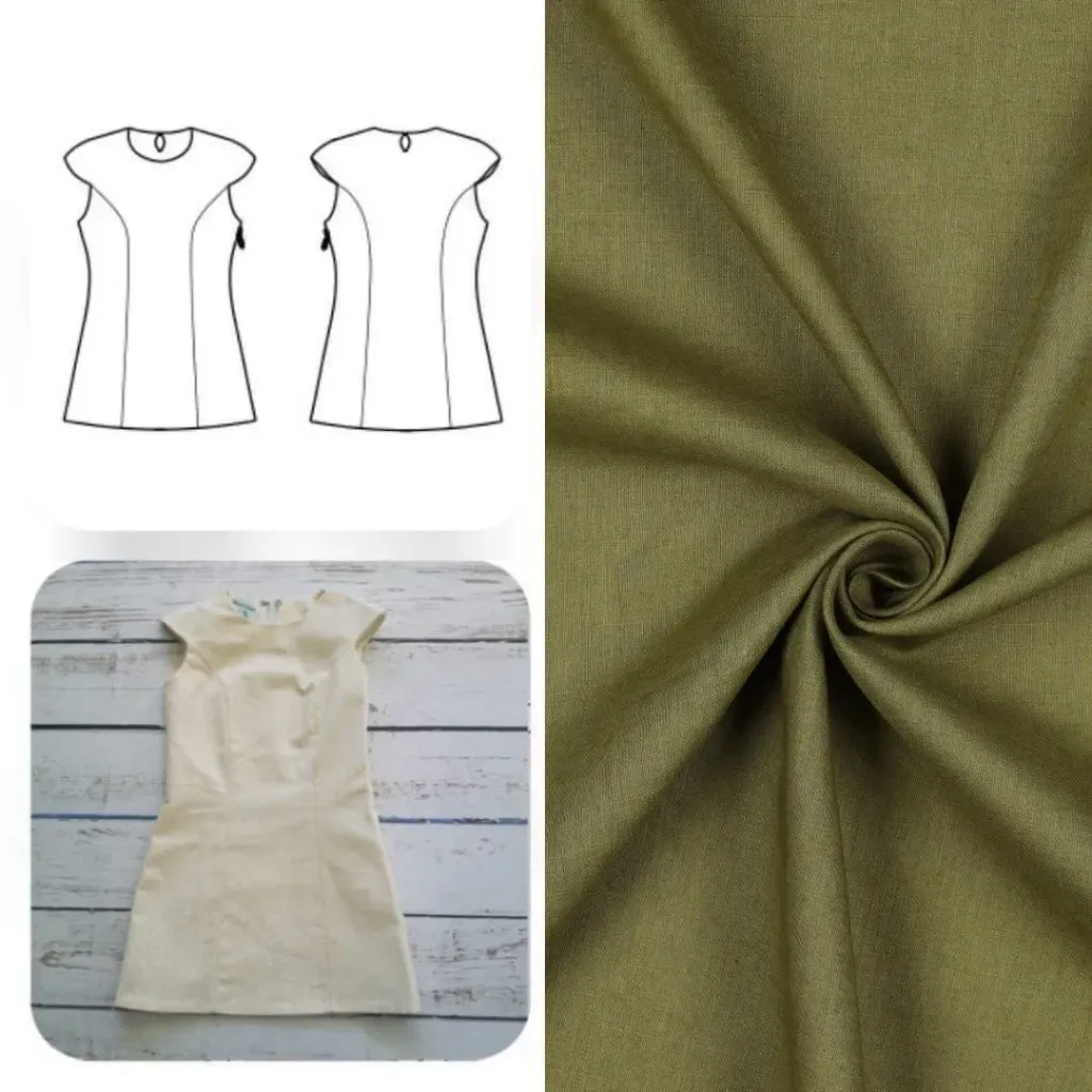 Christine Charles – Kit Couture Robe Yselda Couleur Kaki