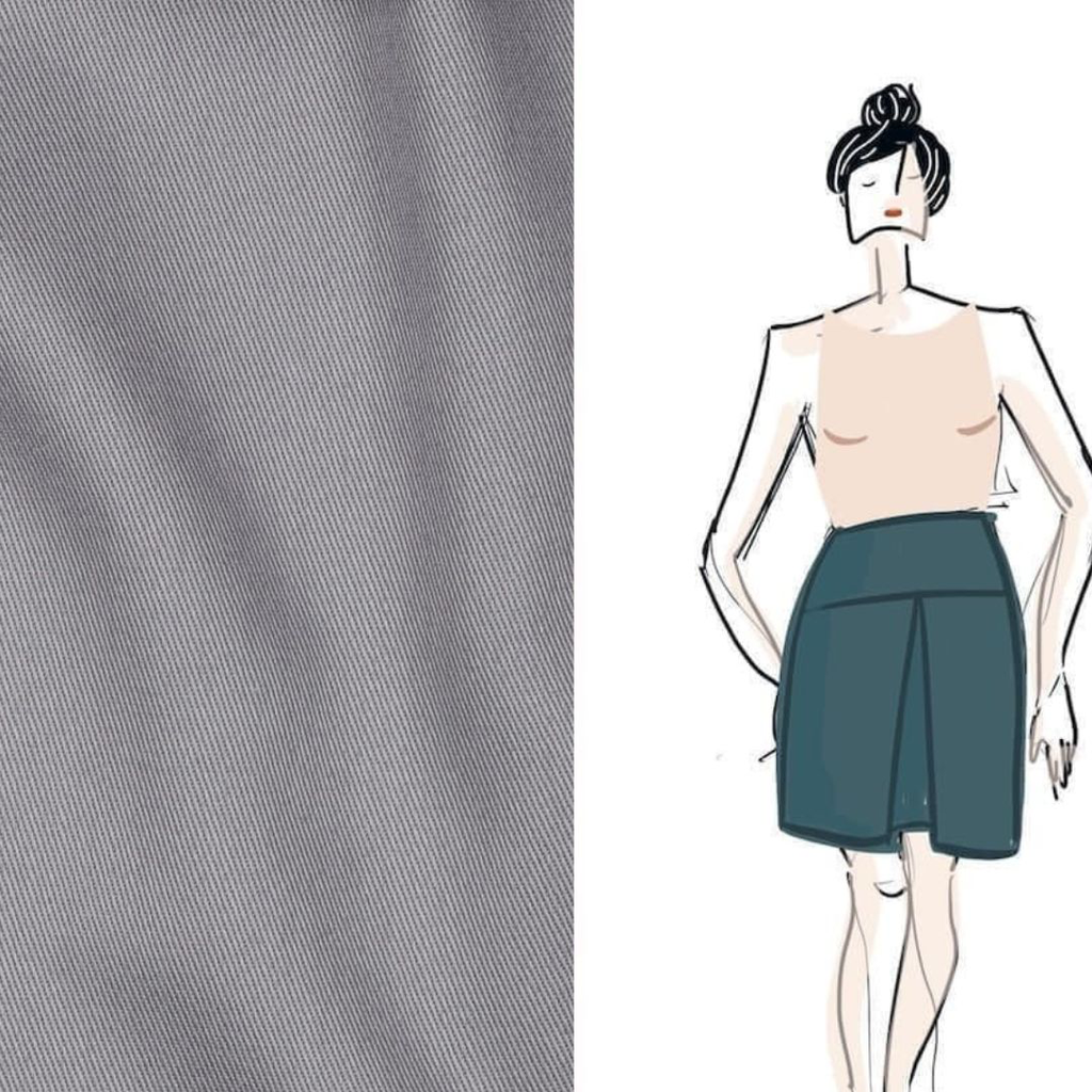 Christine Charles – Kit Couture Jupe Ambrosia Couleur Gris Perle