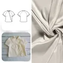 Christine Charles – Kit Couture Top Raglan Ismérie Couleur Gris Clair