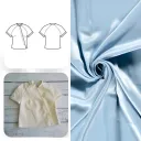 Christine Charles – Kit Couture Top Raglan Ismérie Couleur Bleu Clair