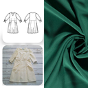 Christine Charles – Kit Couture Robe Eleanora Uni Couleur Vert Emeraude