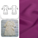 Christine Charles – Kit Couture Robe Eleanora Uni Couleur Magenta