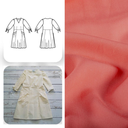 Christine Charles – Kit Couture Robe Eleanora Uni Couleur Corail