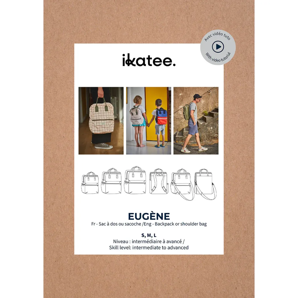 Ikatee - Patron Couture Sac à dos et Sacoche "Eugène"