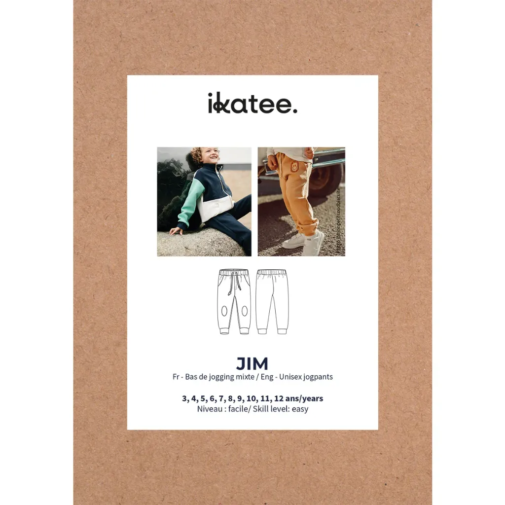 [Jim] Ikatee - Patron Couture Enfant Pantalon et Jogging "Jim" du 3 au 12 ans