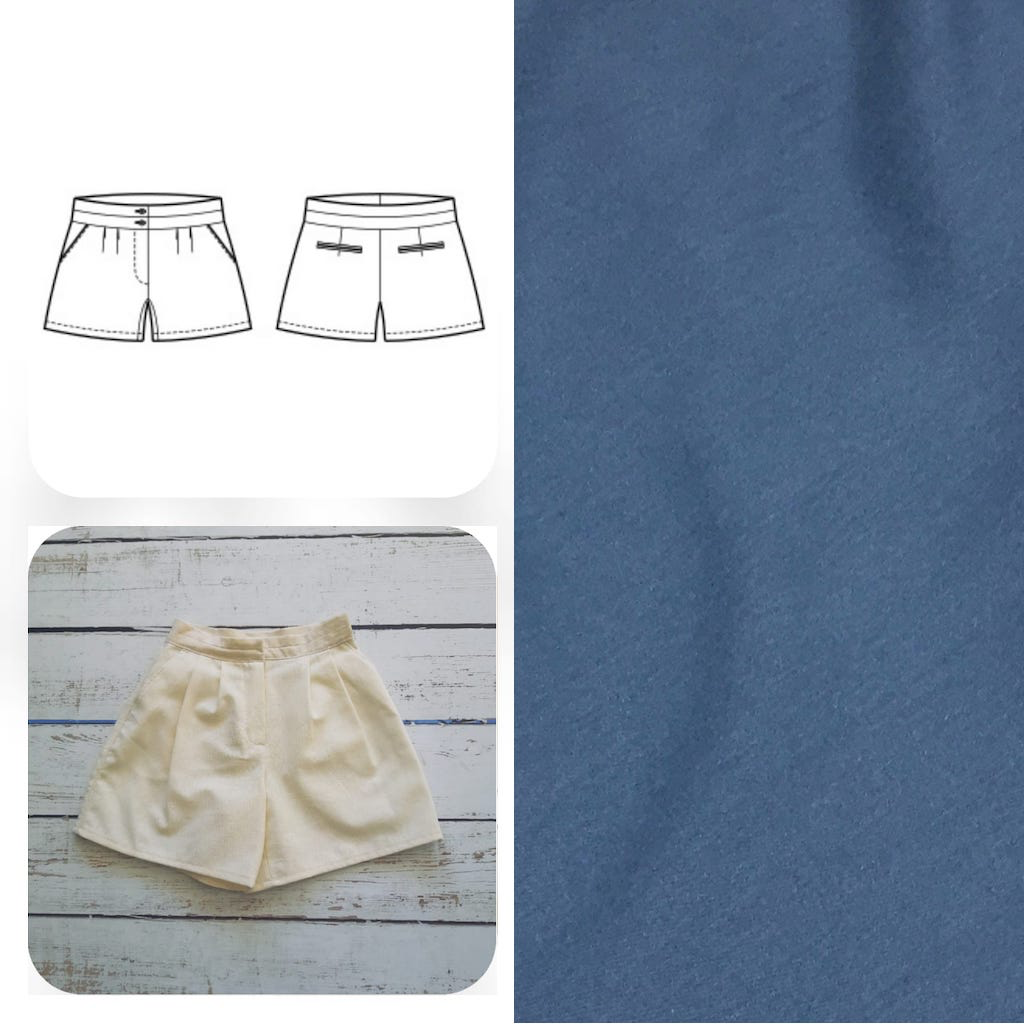 Christine Charles – Kit Couture Short Jillian Couleur Bleu Clair