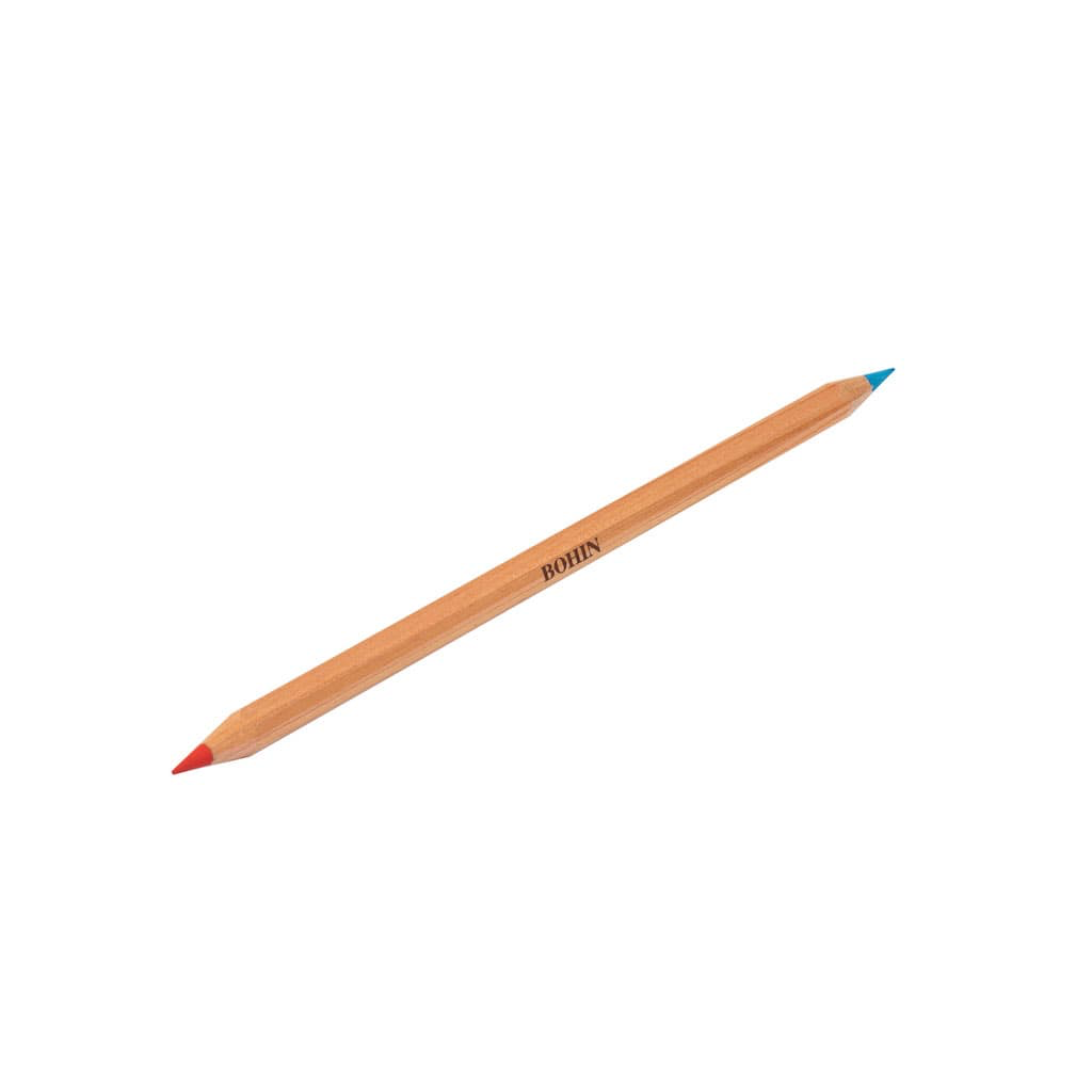 Bohin – Crayon Craie Bicolore Rouge et Bleu