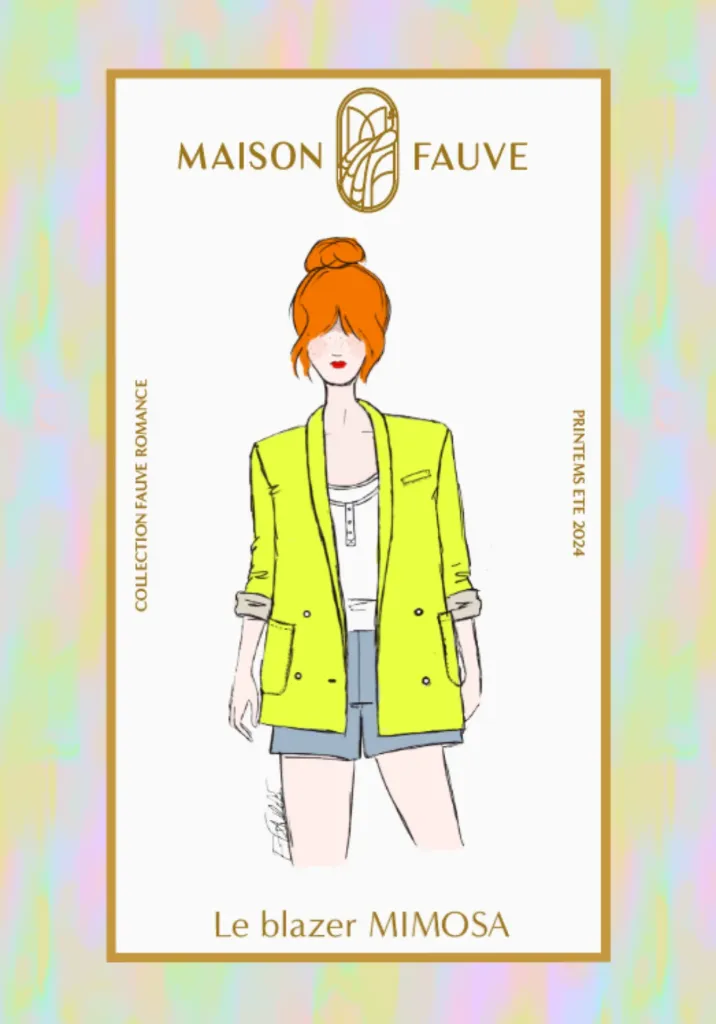 [Mimosa] Maison Fauve "Mimosa" - Patron Couture Femme Blazer du 34 au 52