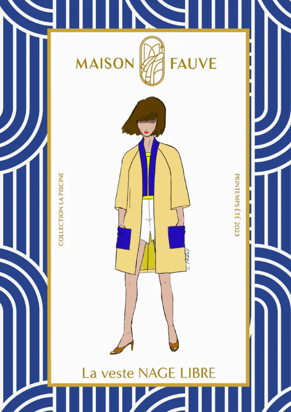 Maison Fauve "Nage Libre" - Patron Couture Femme Veste du 34 au 52