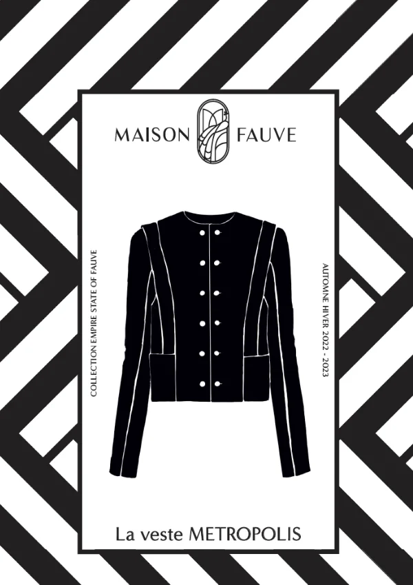 Maison Fauve "Metropolis" - Patron Couture Femme Veste du 34 au 52
