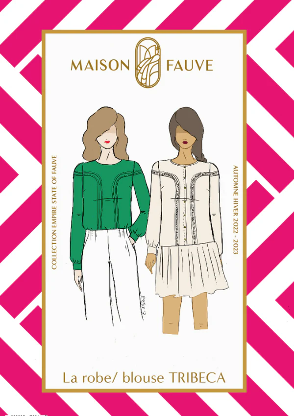 [Tribeca] Maison Fauve "Tribeca" - Patron Couture Femme Blouse, Chemisier ou Robe du 34 au 52