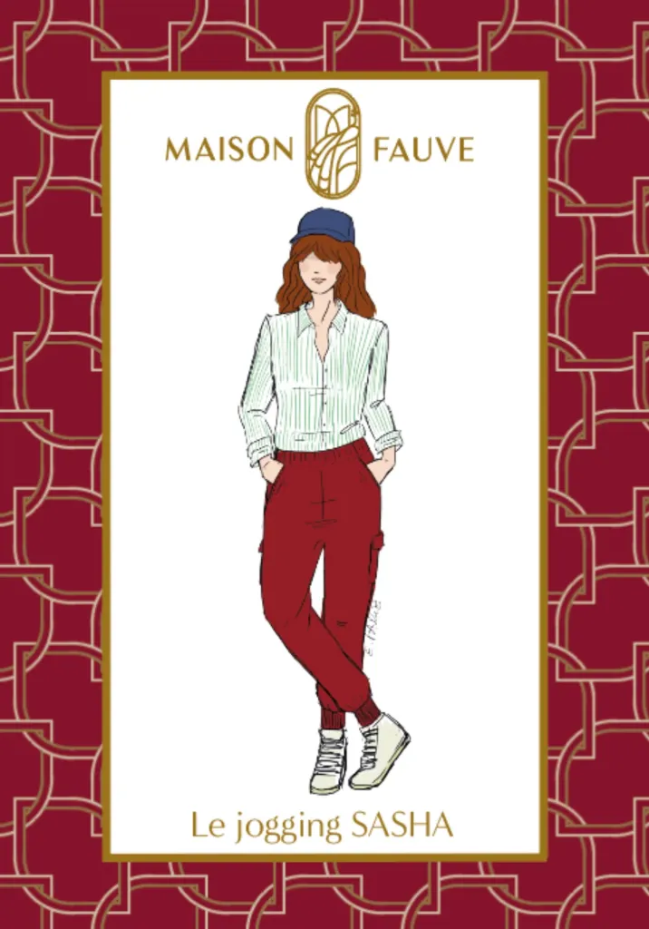 [Sasha] Maison Fauve "Sasha" - Patron Couture Femme Pantalon de Jogging du 34 au 52