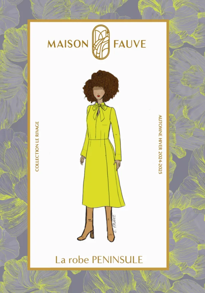 [Péninsule] Maison Fauve "Péninsule" - Patron Couture Femme Robe du 34 au 52
