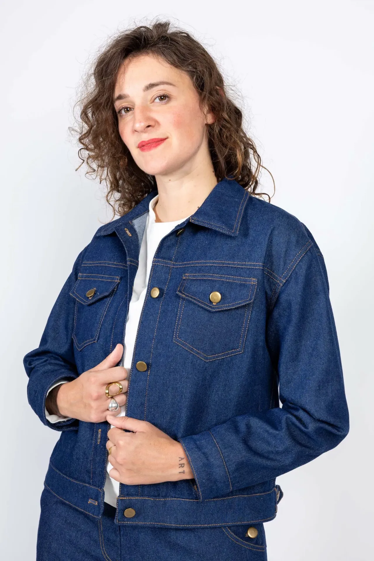 I Am Patterns "Gold" – Patron Couture Femme Veste Jean du 36 au 46