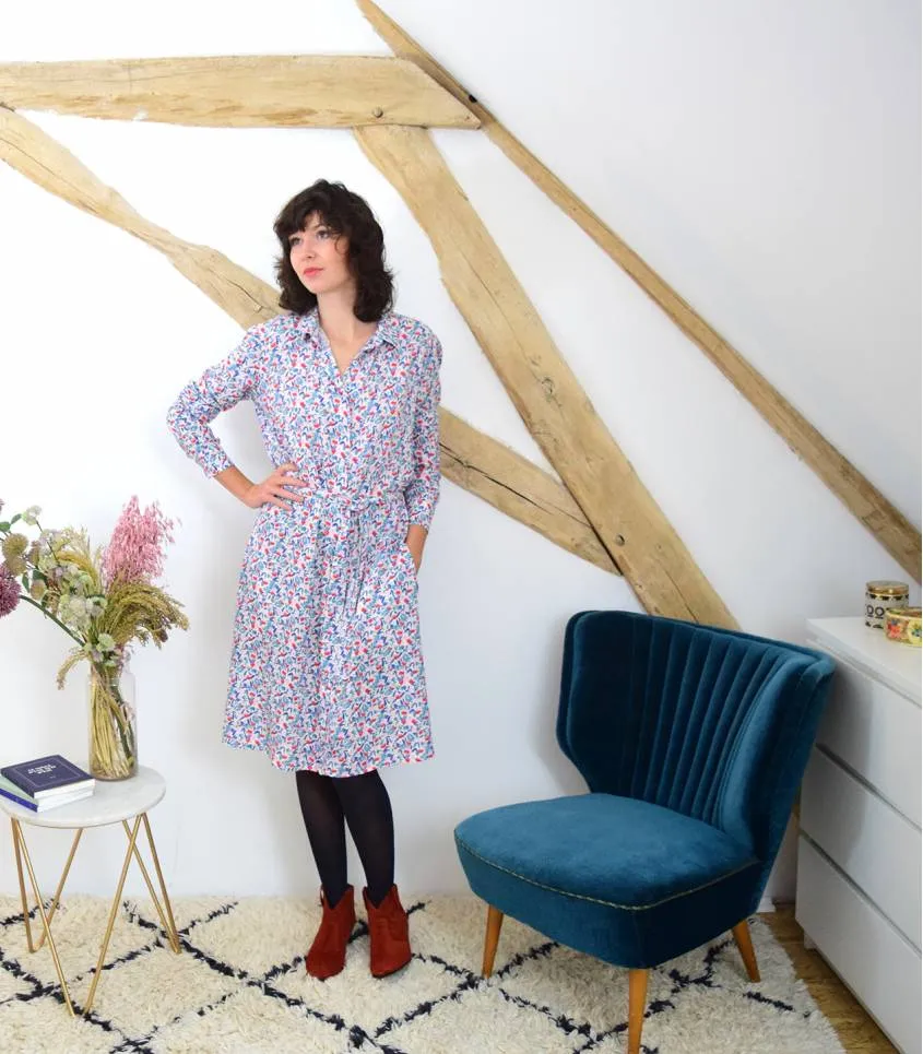 Cousette "Cachette" – Patron Couture Femme Robe ou Chemise du XS au XL