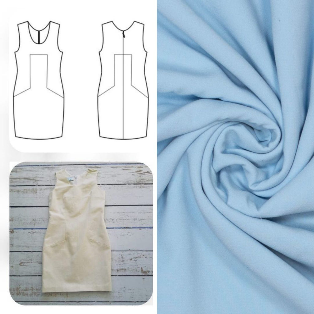 Christine Charles – Kit Couture Robe Catalina Couleur Bleu Clair