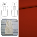 Christine Charles – Kit Couture Robe Catalina Couleur Rouge Profond