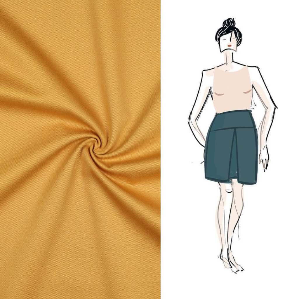 Christine Charles – Kit Couture Jupe Ambrosia Couleur Ocre