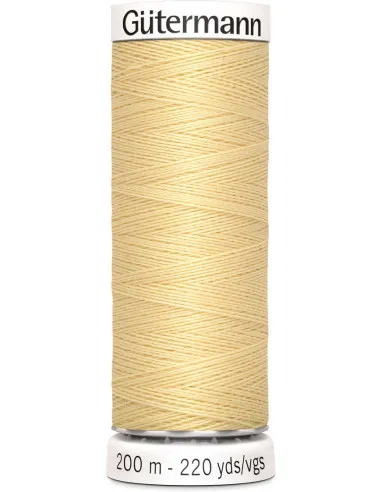 Gütermann – Fil à Coudre Pour Tout Coudre Coloris Jaune Paille (200 m)