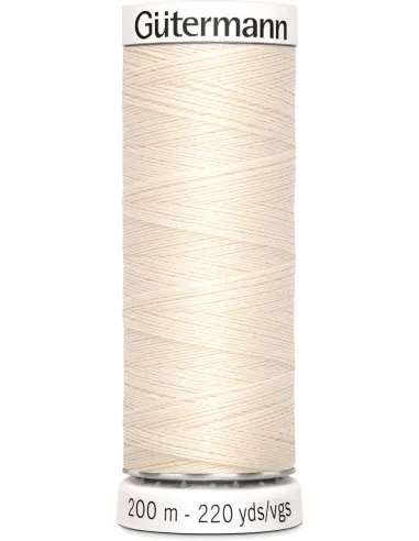 [748277.802] Gütermann – Fil à Coudre Pour Tout Coudre Coloris Ecru (200 m)