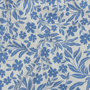 Poppy – Tissu Jersey Coton Fleuri Bleu - 10 cm