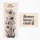 Ikatée - Duo des Étiquettes Imprimés "Flower lover club"