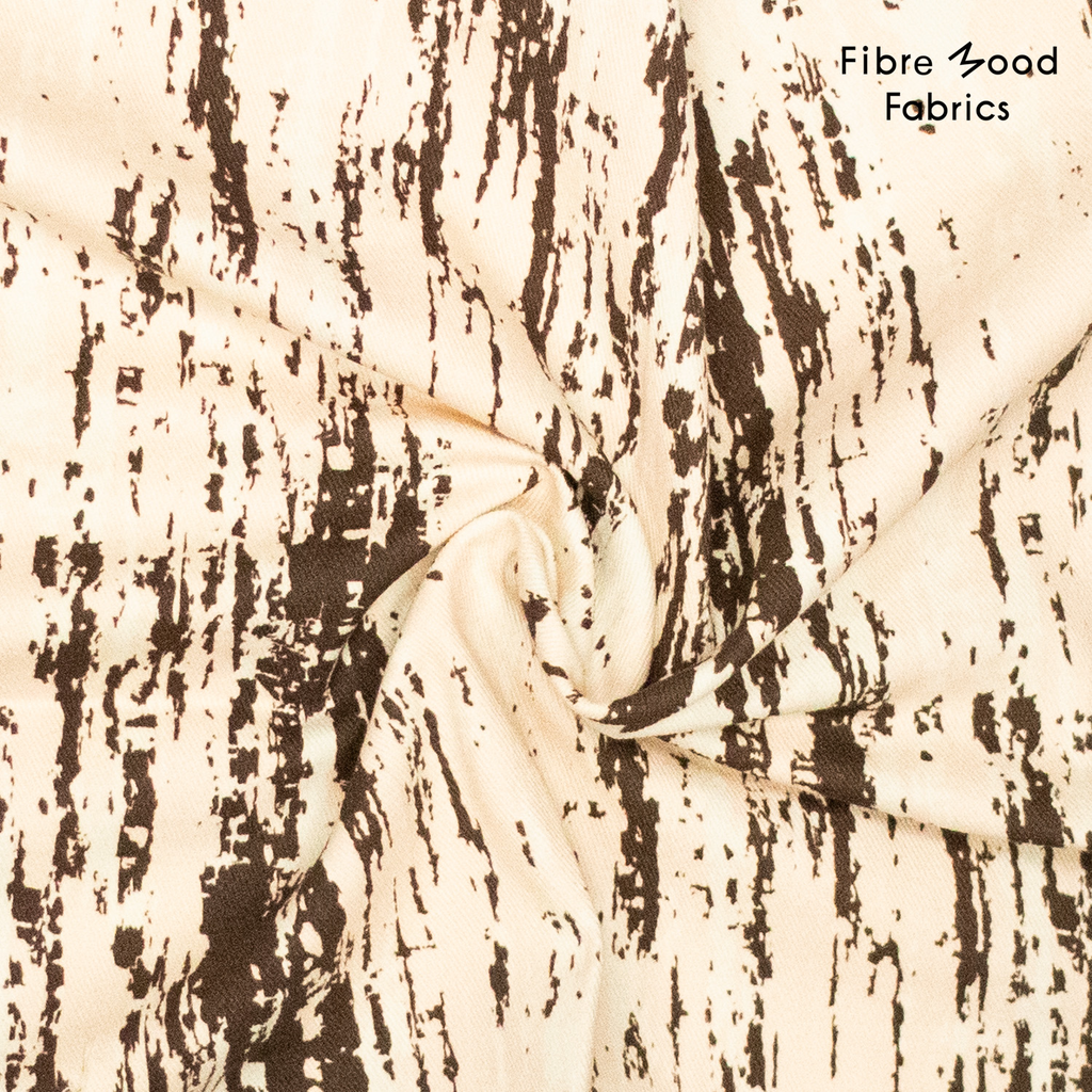 Fibre Mood - Tissu Sergé de Coton Imprimé Traits "Astrid" - 10 cm