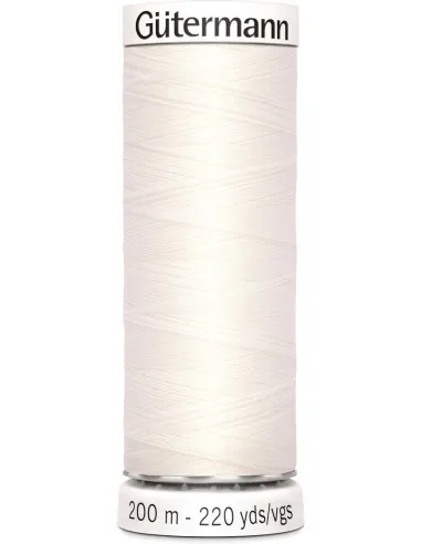 [748277.111] Gütermann – Fil à Coudre Pour Tout Coudre Coloris Blanc Cassé (200 m)