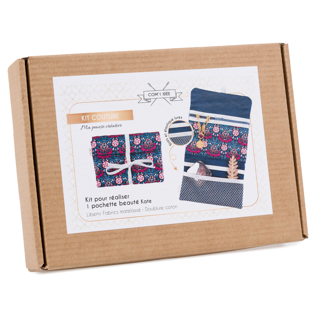 [1000KPB008] Com'1 Idée - "Kate" - Kit Couture Pochette Beauté