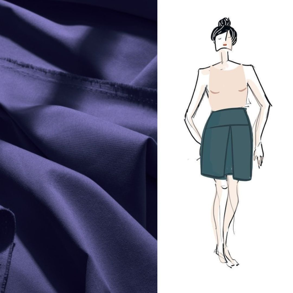 Christine Charles – Kit Couture Jupe Ambrosia Couleur Bleu Cobalt