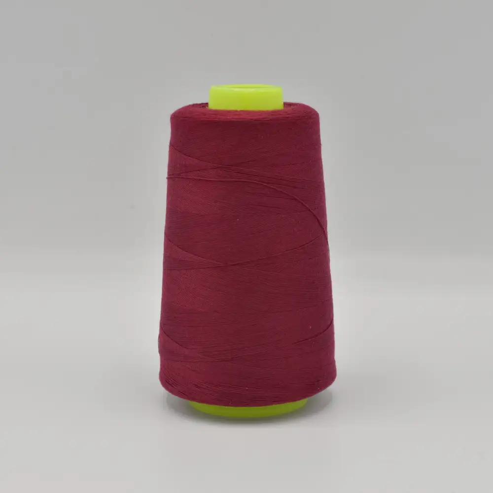 [XOL0011-190-100] Sélection Coup de coudre – Cône Fil Surjeteuse Uni Coloris Bordeaux (2 743 m)