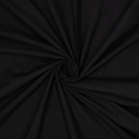 Fibre Mood – Tissu Popeline de Coton Lavé « Milena » Uni Couleur Noir - 10 cm