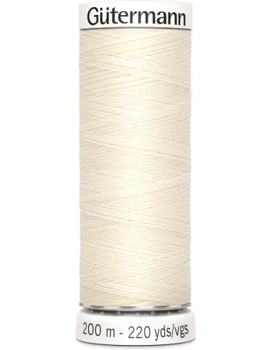 Gütermann – Fil à Coudre Pour Tout Coudre Coloris Ivoire (200 m)