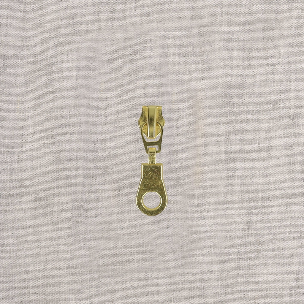 Curseur Fermeture à Glissière Spirale Or N°7