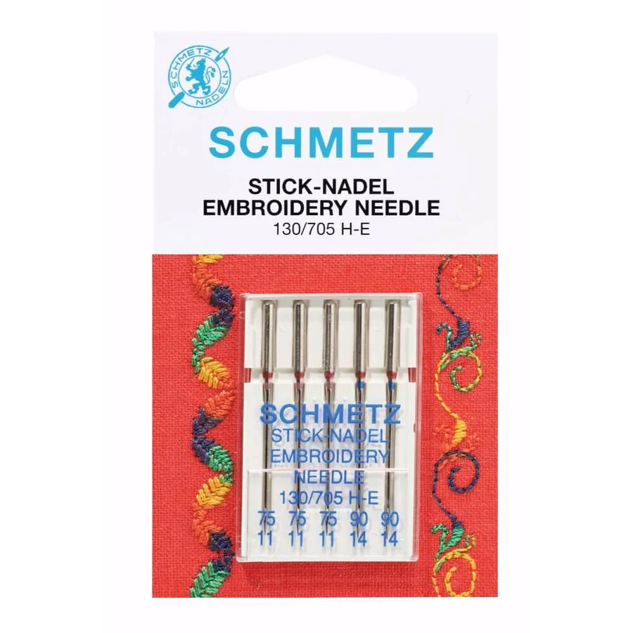 Schmetz - Set 5 Aiguilles Broderie Assorties