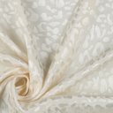 Sélection Coup de Coudre – Tissu Jacquard de Viscose Léopard Uni Ecru - coupon 1,7 m