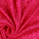 Sélection Coup de Coudre – Tissu Jacquard de Viscose Léopard Uni Fuchsia - 10 cm