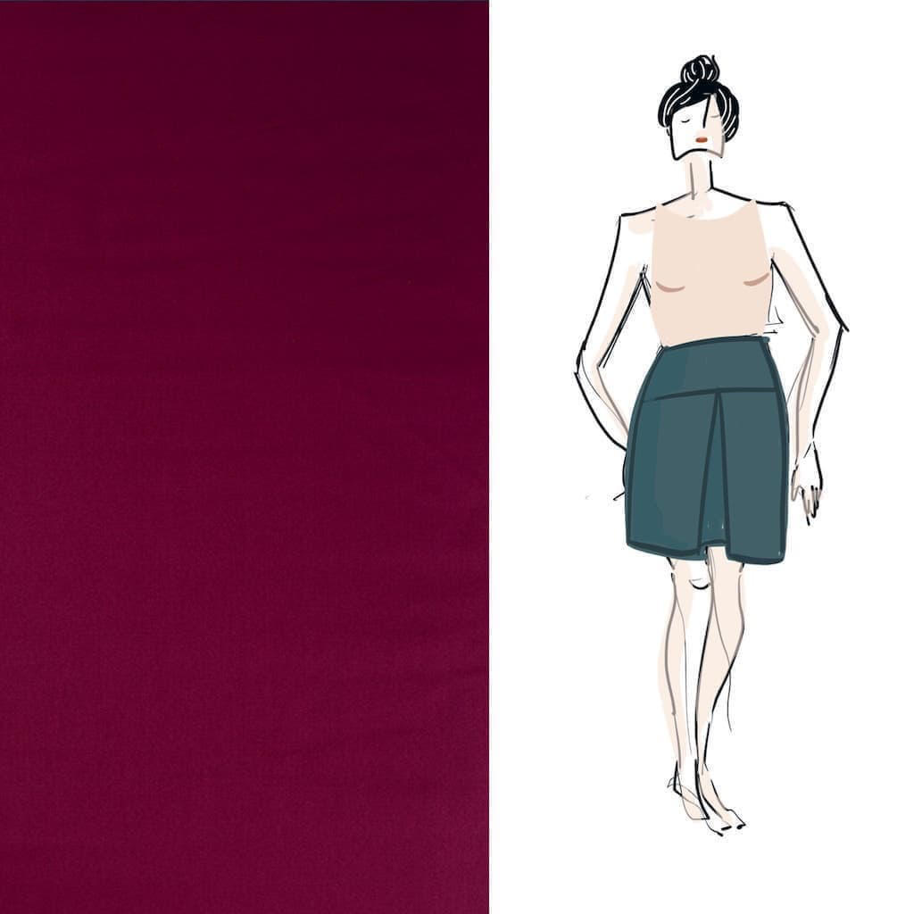 Christine Charles – Kit Couture Jupe Ambrosia Couleur Bordeaux