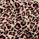 Sélection Coup de coudre - Jersey Velours Nicky Motif Léopard Beige et Rose  - 10 cm