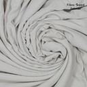 Fibre Mood – Tissu Sergé de Viscose «Ola» Uni Gris Perle - 10 cm